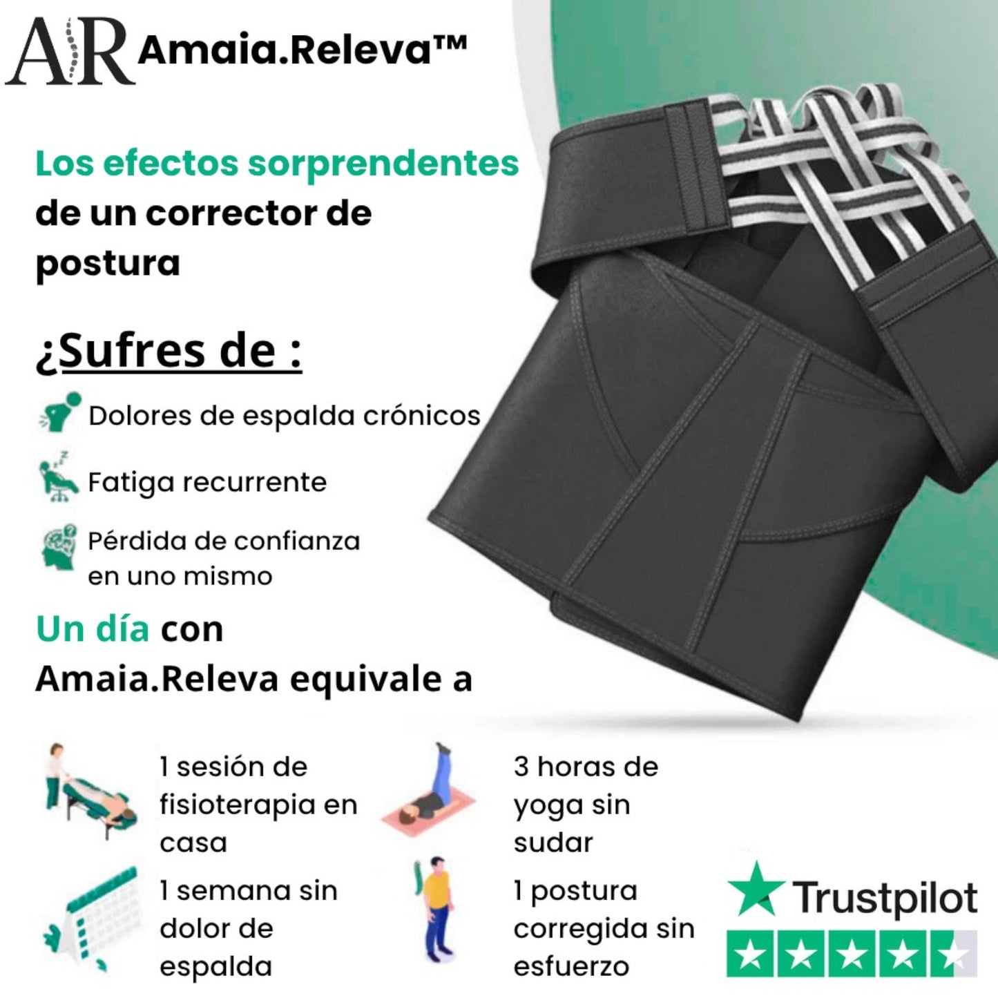 Amaia.Releva™ - Corrector de Postura